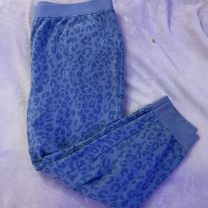 d&co.-Active USA Blue Leopard Print Track Joggers